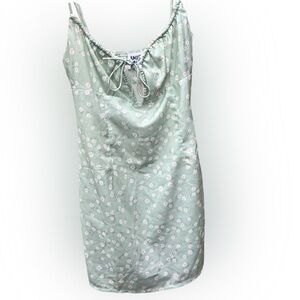 Princess Polly Green Floral Mini Dress